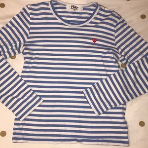 Commes des garcon striped shirt